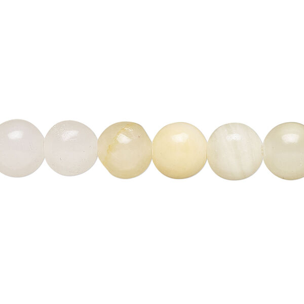 Italian "onyx" 1pkg1, round bead, 15 inch 8-9mm image number 0