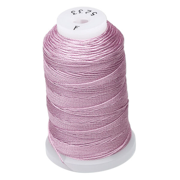 Thread, Purely Silk™, 3-ply, lilac, size F. Sold per 140-yard spool. image number 0
