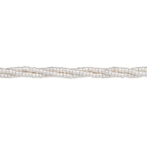 Bead, Hill Tribes, sterling silver, 1.2x1mm oval. Sold per 8-inch strand, approximately 250 beads.