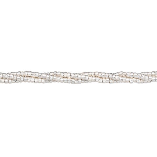 Bead, Hill Tribes, sterling silver, 1.2x1mm oval. Sold per 8-inch strand, approximately 250 beads. image number 0