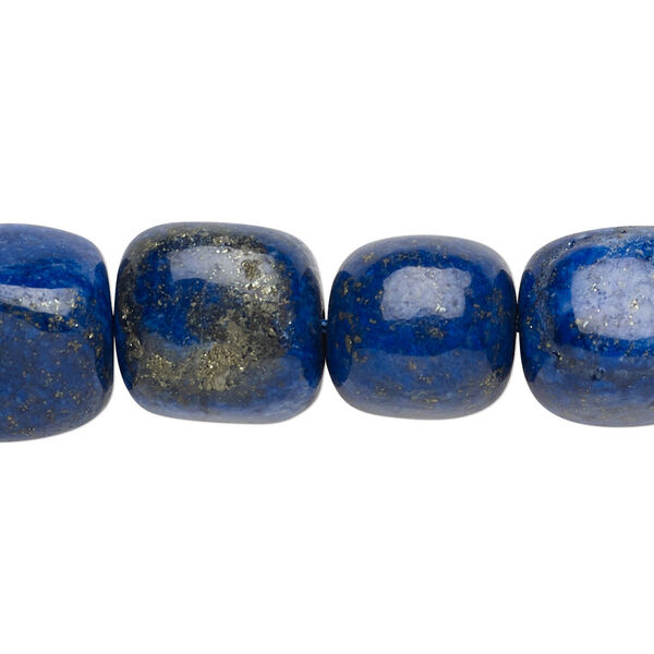 Bead, lapis lazuli (dyed), small to medium nugget, Mohs hardness 5 to 6. Sold per 15-inch strand. image number 0