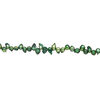 Freshwater pearl 1pkg1, baroque, 15 inch green and dark green 8x7mm-16x9mm cultured image number 1