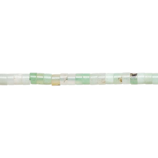 Chrysoprase 1pkg1, heishi bead natural 8 inch 3x1.5mm-3x2.5mm image number 0
