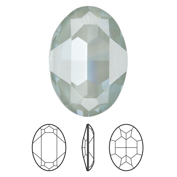 Fancy stone 1pk crystal agave ignite LacquerPRO, Crystal Passions® 30x22mm oval 4127 image number 0