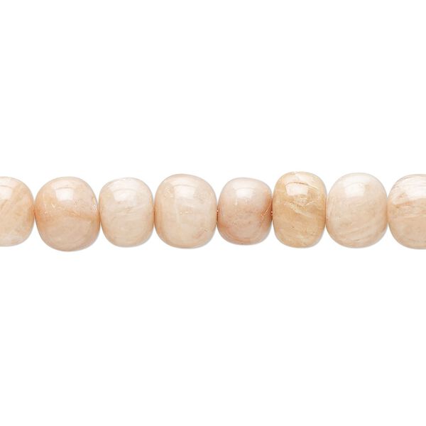 Rose jasper 1pkg1, hand-cut rondelle bead natural 14 inch 7x5mm-8x6mm image number 0