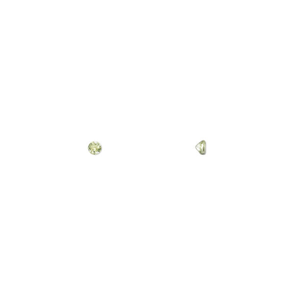 Gem, peridot (natural), 2mm faceted round, A grade, Mohs hardness 6-1/2 to 7. Sold per pkg of 10. image number 0