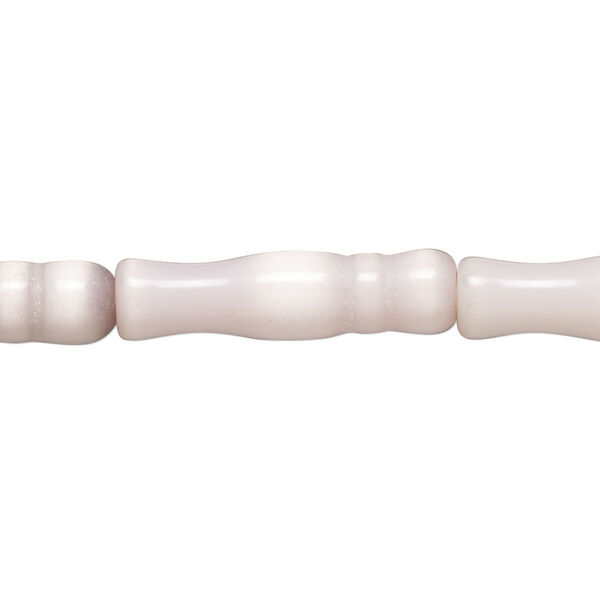 Bead, cat's eye glass (fiber optic glass), lavender, 25x6mm-26x7mm bamboo. Sold per 15-inch strand, approximately 15 beads. image number 0