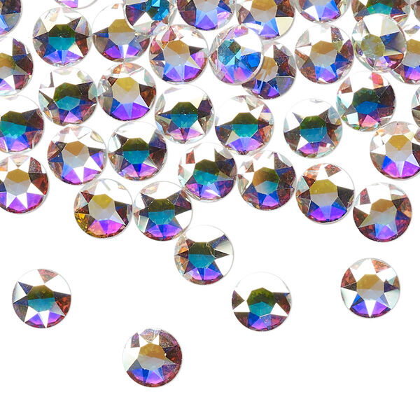 Round stone 288pk crystal AB foil back, Swarovski® 6.14-6.32mm light round SS29 1098 image number 0