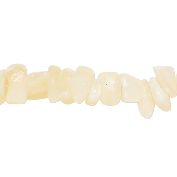 Yellow calcite 1pkg1, chip bead C grade, 34 inch medium image number 0