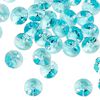 Drop 144pk light turquoise, Swarovski® 8mm pendant mini disk 6428 image number 1