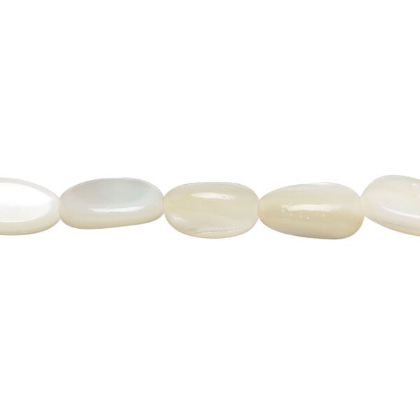 Gold lip / mother-of-pearl shell 1pkg1, nugget bead 15 inch mini to small image number 0