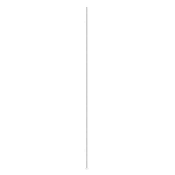 Head pin, silver-plated brass, 4 inches, 21 gauge. Sold per pkg of 500. image number 0