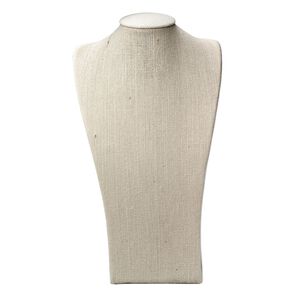 Display, necklace, hemp, 13-1/2 x 7-1/2 x 3-1/2 inches. Sold individually.