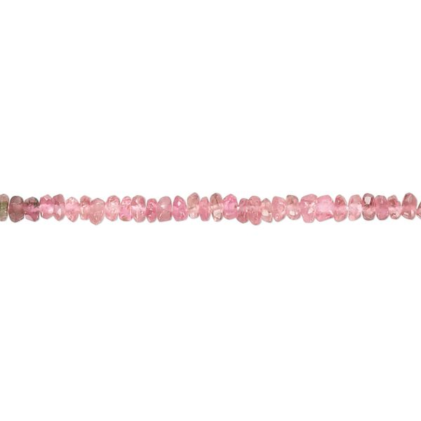 Pink tourmaline 1pkg1, hand-cut faceted rondelle bead natural 13 inch 2x1mm-3x2mm image number 0