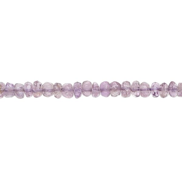 Amethyst 1pkg1, hand-cut faceted rondelle bead natural 14 inch 3x1mm-5x3mm image number 0