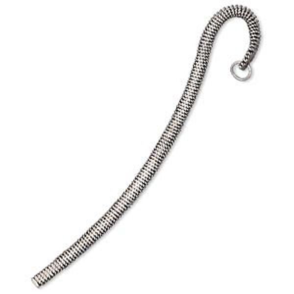 Bookmark, sterling silver, 4-1/2 inches with coiled texture and loop. Sold individually. image number 0