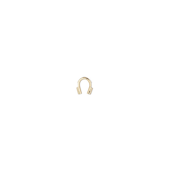 Wire protector, Accu-Guard™, gold-plated brass, 4mm tube. Sold per pkg of 500. image number 0