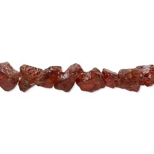 Garnet 1pkg1, rough nugget bead natural 8 inch small