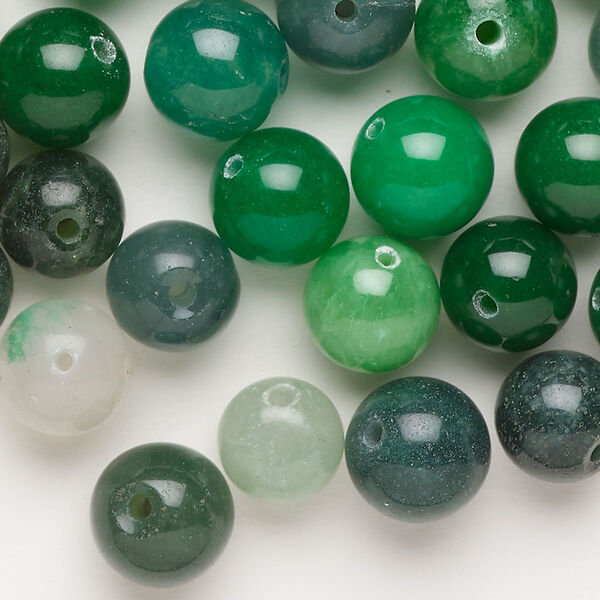 Quartz 1pkg1, round bead C grade, 2 oz mix 9-11mm image number 0