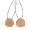 Peach moonstone 1pkg2, hand-cut top-drilled puffed teardrop bead natural B grade, 14x14mm image number 0