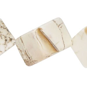 Magnesite 1pkg1, diagonally drilled cube bead 15.5-16 inch 27x27mm-28x28mm