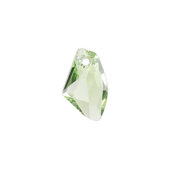 Drop 48pk peridot, Swarovski® 19x11mm pendant galactic vertical 6656 image number 0
