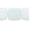 Bead, sea "opal" glass (manmade) 1pkg1, 19-20mm rounded flat square, 15 inches. image number 0