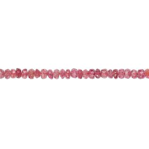 Pink spinel 1pkg1, hand-cut faceted rondelle bead natural 8 inch 2x1mm-3x2mm