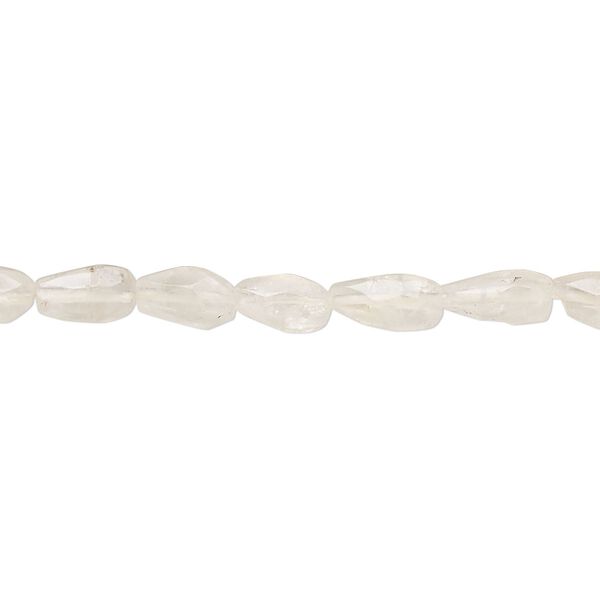Rainbow moonstone 1pkg1, hand-cut faceted teardrop bead natural 15 inch 7x4mm-11x5mm image number 0