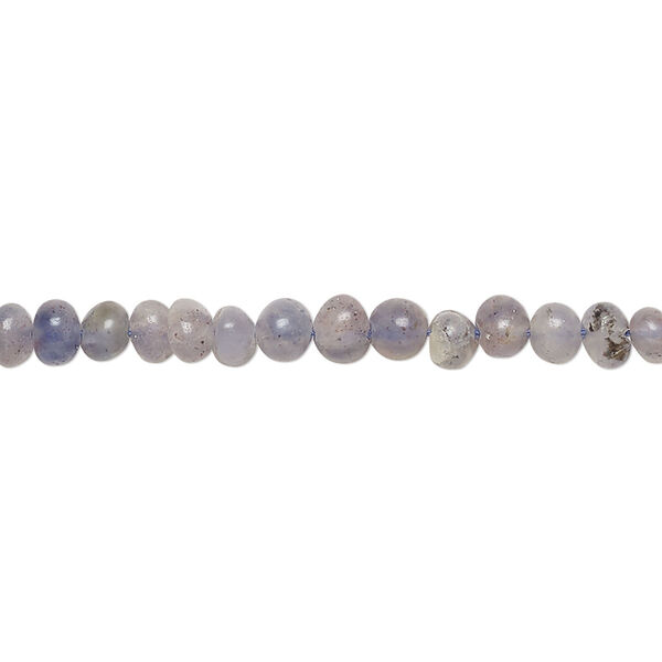 Bead, iolite (natural), light to medium, mini hand-cut pebble, Mohs hardness 7 to 7-1/2. Sold per 13-inch strand, approximately 100 beads. image number 0