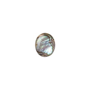 Cabochon, paua shell (coated), 12x10mm calibrated oval, Mohs hardness 3-1/2. Sold per pkg of 6.