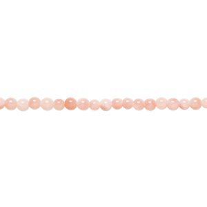 Bead, bamboo coral (dyed), pink, 2.5-3mm hand-cut round, B- grade, Mohs hardness 3-1/2 to 4. Sold per 15-1/2" to 16" strand.