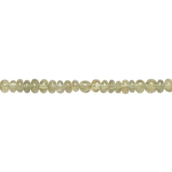 Green apatite 1pkg1, hand-cut rondelle bead natural 13 inch 3x2mm-4x3mm image number 0