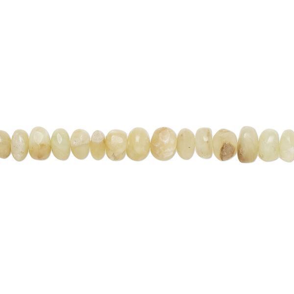 Bead, multi-Peruvian opal (natural), 5x2mm-6x4mm hand-cut rondelle with 0.4-1.4mm hole, C grade, Mohs hardness 5-1/2 to 6. Sold per 14-inch strand. image number 0