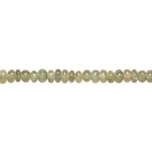 Green apatite 1pkg1, hand-cut rondelle bead natural 13 inch graduated 3x2mm-7x4mm