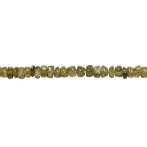 Vesuvianite 1pkg1, hand-cut rondelle bead natural 14 inch 3x1mm-4x3mm