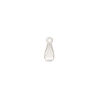 Bail, JBB Findings, ice-pick, sterling silver, 9x4mm teardrop with 6mm grip length. Sold individually. image number 0