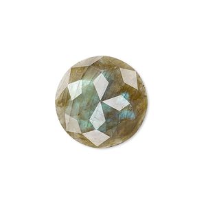 Labradorite 1pkg1, calibrated cube-cut round cab natural 20mm