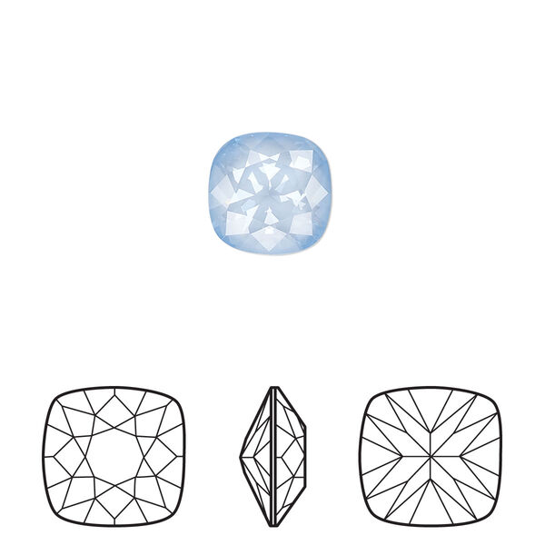 Fancy stone 2pk crystal sky ignite, Crystal Passions® 10mm cushion 4470 image number 0