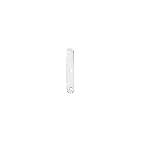 Spacer bar, sterling silver-filled, 14.5x2mm 3-strand, fits up to 6mm bead. Sold per pkg of 10. image number 0