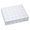 Organizer, clear plastic, 6-3/8 x 5-3/8 x 1-1/2 inch rectangle with 30 containers. Sold individually. image number 2