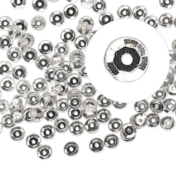 Flat back, Czech glass rhinestone, clear, 3.8-4mm round Loch Rosen, SS16. Sold per pkg of 144 (1 gross). image number 0