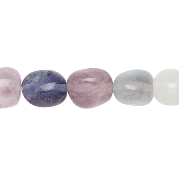 Bead, rainbow fluorite (natural), mini to small nugget, Mohs hardness 4. Sold per 15" to 16" strand. image number 0