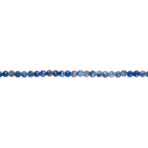 Lapis lazuli 1pkg1, faceted round bead natural 15.5 inch 1.7-2.2mm