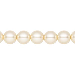 Pearl 100pk cream, Preciosa Czech crystal 8mm round