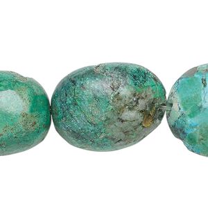 Turquoise 1pkg1, nugget bead 8 inch large