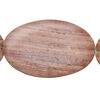 Red-brown marble 1pkg1, puffed oval bead natural, 15 inch 38x25mm-40x28mm image number 0