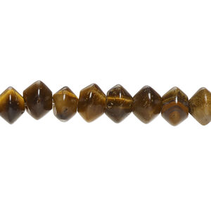 Tigereye 1pkg1, saucer bead natural, 15 inch 8x6mm-8x7mm
