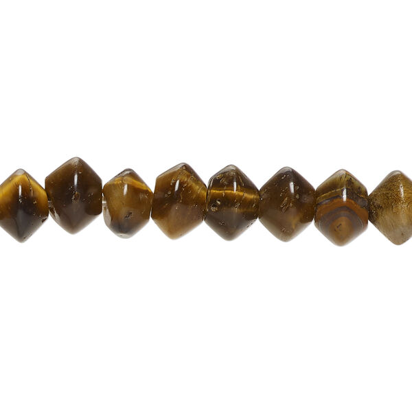 Tigereye 1pkg1, saucer bead natural, 15 inch 8x6mm-8x7mm image number 0