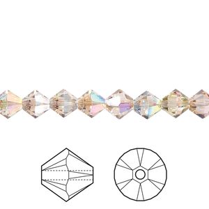 Bead 24pk crystal purple haze, Crystal Passions® 6mm bicone 5328